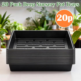 RooTrimmer-ps-polystyrene-material tray offers durable, reusable seed starting.