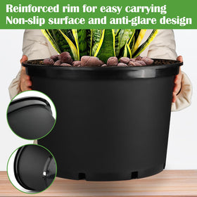 RooTrimmer rolled rim enables easy carrying and repositioning