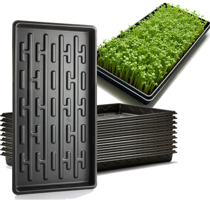 RooTrimmer shallow 1020 tray - top view showing precise fit with 200-cell trays for stability.
