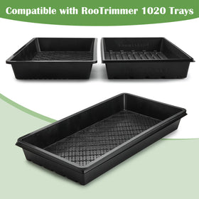 RooTrimmer soil-block support tray maintains block stability for germination.