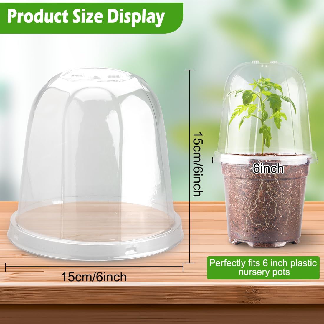 RooTrimmer stackable dome — easy storage when not in use