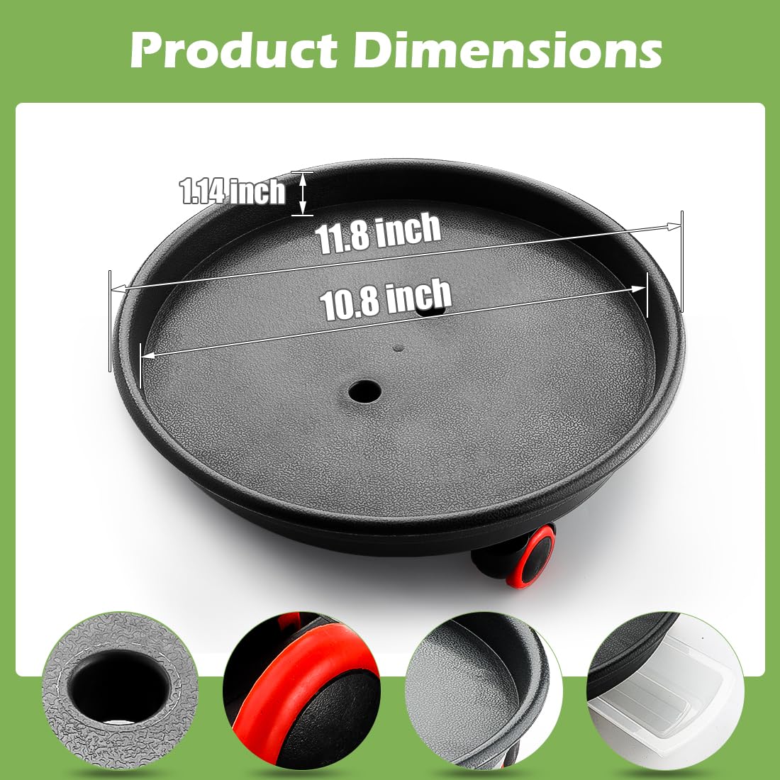RooTrimmer stackable planters save storage space when not in use.