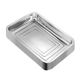 RooTrimmer stainless steel tray top view showcasing sturdy frame for seed starting