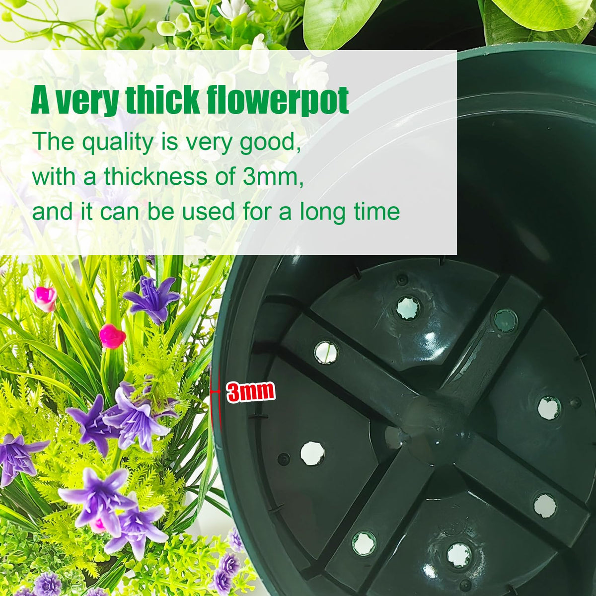 RooTrimmer sturdy thick-plastic planter designed for easy moving.