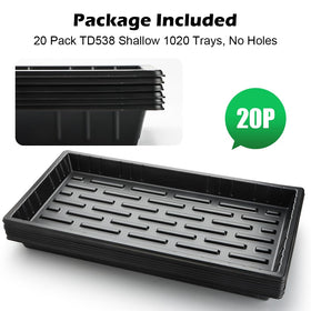 RooTrimmer TD538 no-hole tray for microgreens and hydroponics