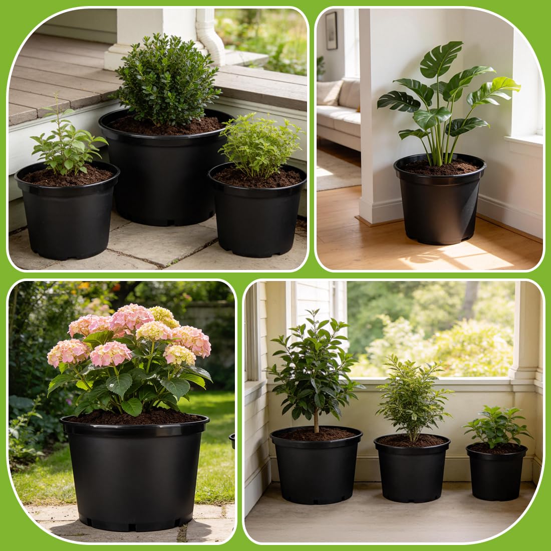 RooTrimmer textured surface improves grip during pot moves