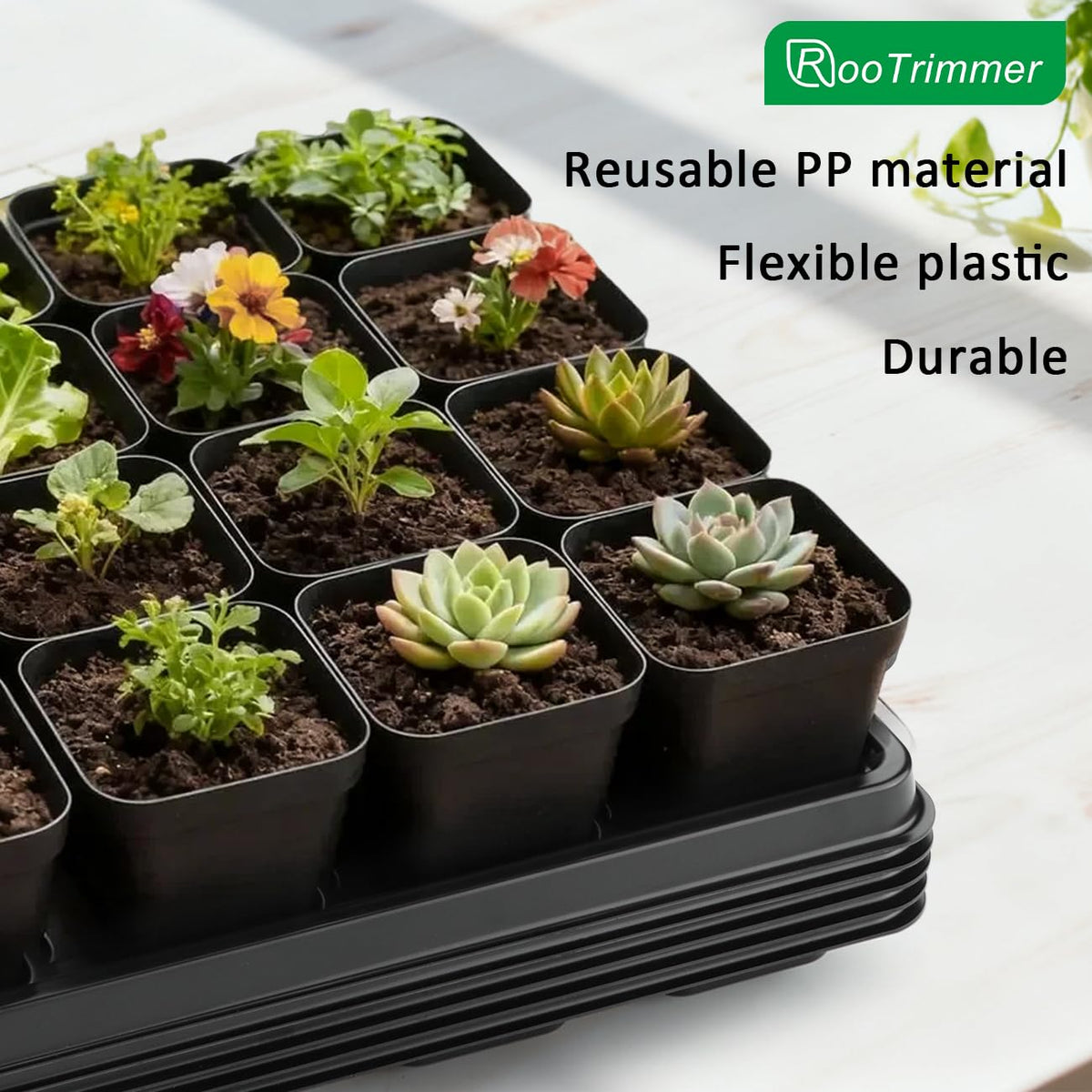 RooTrimmer dimensions 17 by 11 inches fit compact workspaces.