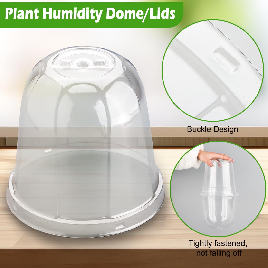 RooTrimmer adjustable vent dome — rotate top to control airflow for seedlings