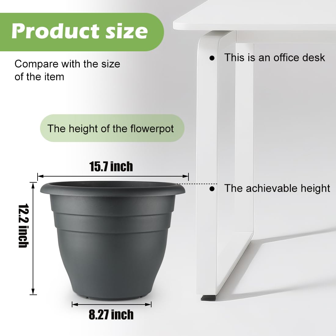 RooTrimmer Weather-resistant plastic withstands sun and rain for long-lasting use.