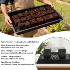 RooTrimmer wheatgrass fodder tray ideal for rapid indoor growth.