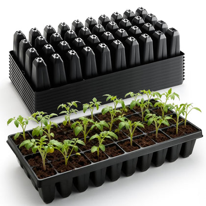 Roottrimmer 40-cell deep seedling tray featuring large soil volume for robust roots.