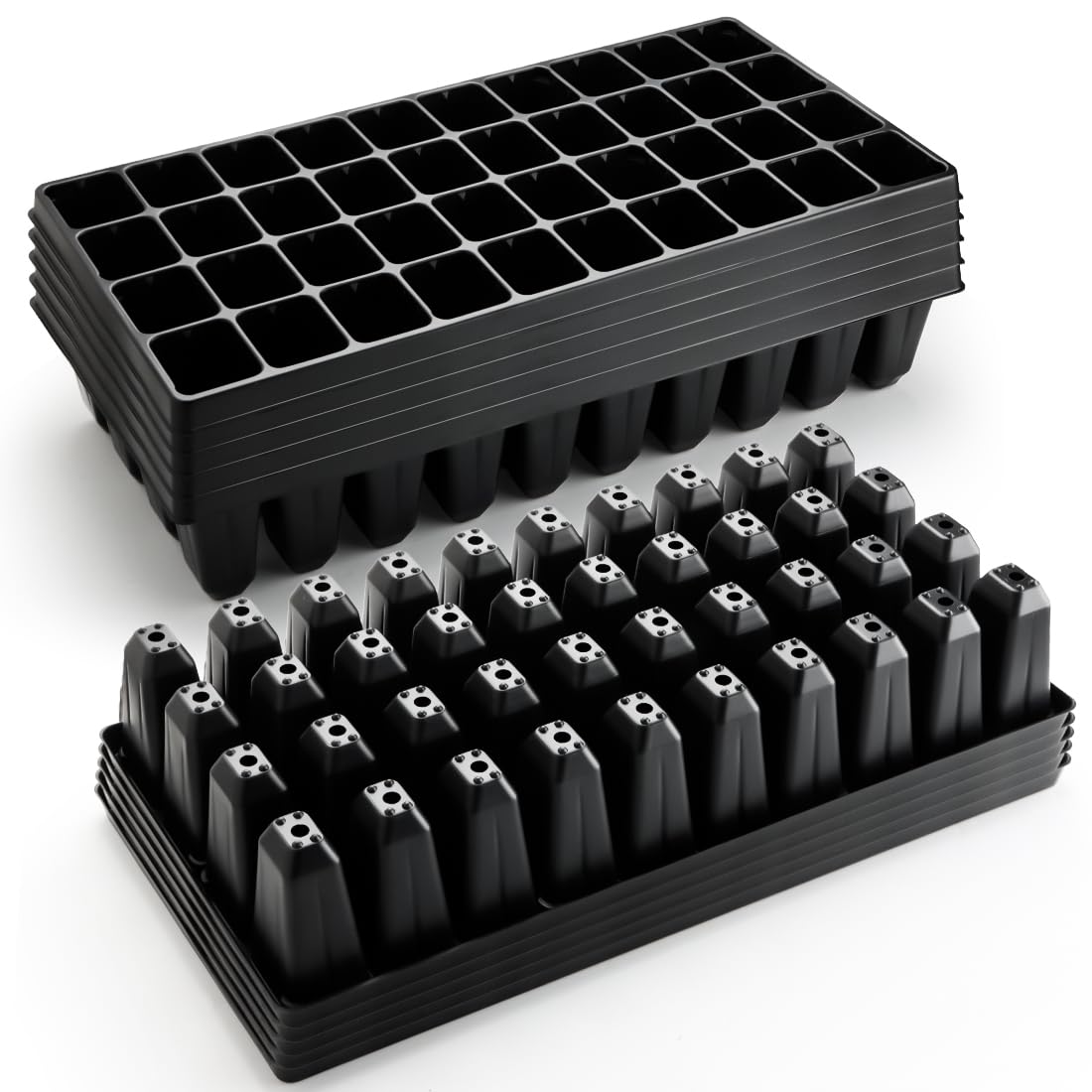 Roottrimmer big-cell design in 1020 insert tray supports extended nursery growth.