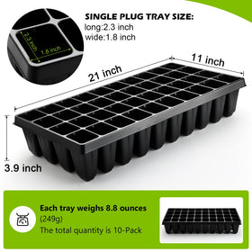 Roottrimmer durable plastic tray built for long-term seed starting.