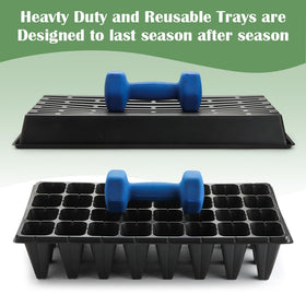 RooTrimmer seed starter trays with labeling area for tracking