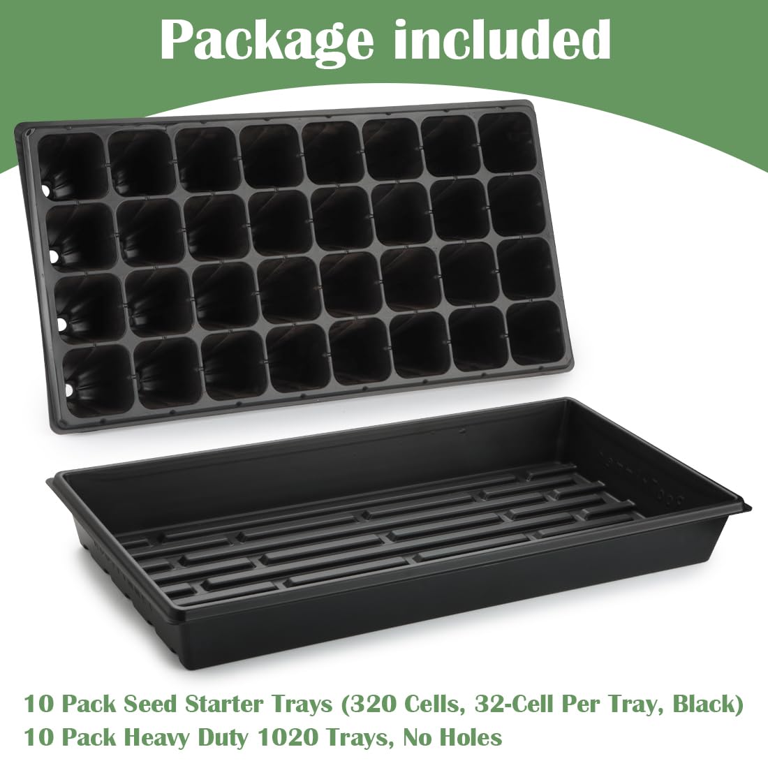 Stackable RooTrimmer trays save space in nursery or greenhouse