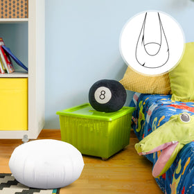 Roowest lightweight cushion for indoor outdoor use, deflates for easy storage.