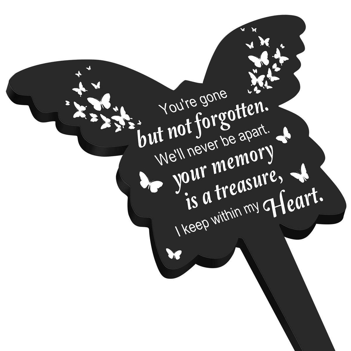  Roowest memorial garden stake, weatherproof acrylic for outdoor cemetery decorations