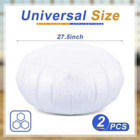 Roowest white pod chair cushion closeup, sturdy thick PVC for durable seating.