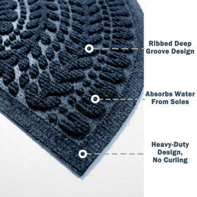 RORA garage porch door mat, contrast to entry and splash control