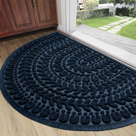 RORA half-circle door mat at the front door reduces dirt while elevating curb appeal.
