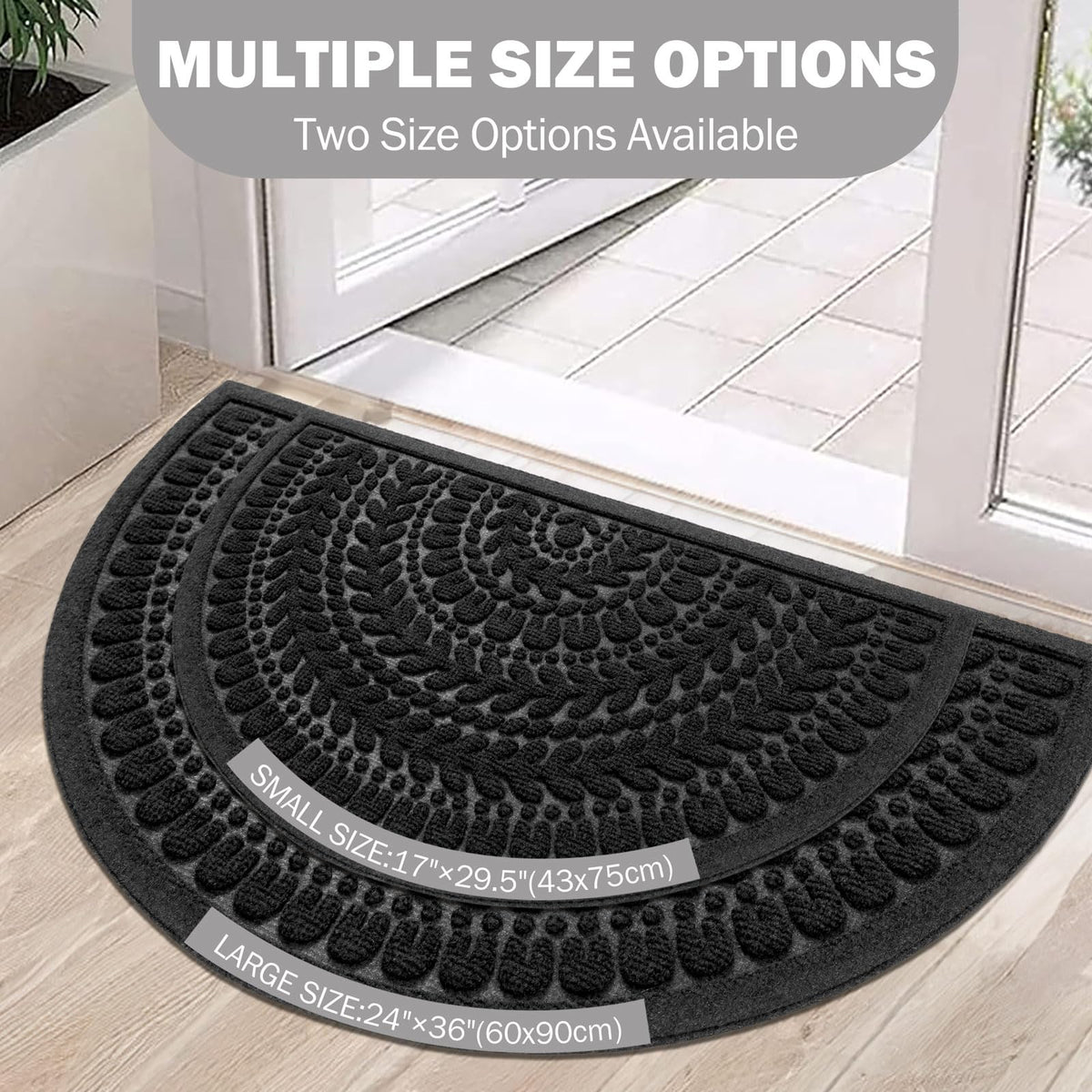 RORA mat is easy to clean with vacuum or hose rinsing.