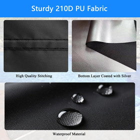 RORTUSAT durable weatherproof pool cover withstands sun, wind, and rain.