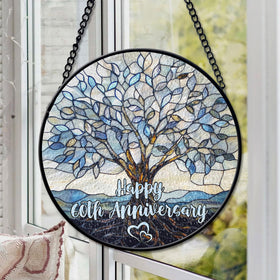 RosaTeeStore hanging chain and suction cups enable flexible window or sunroom display.