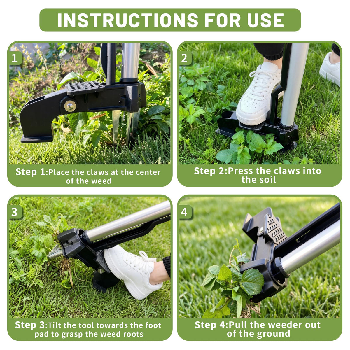 Rose Manor heavy-duty steel weed remover stands up to tough garden tasks.