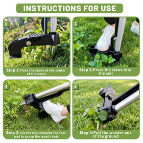 Rose Manor heavy-duty steel weed remover stands up to tough garden tasks.