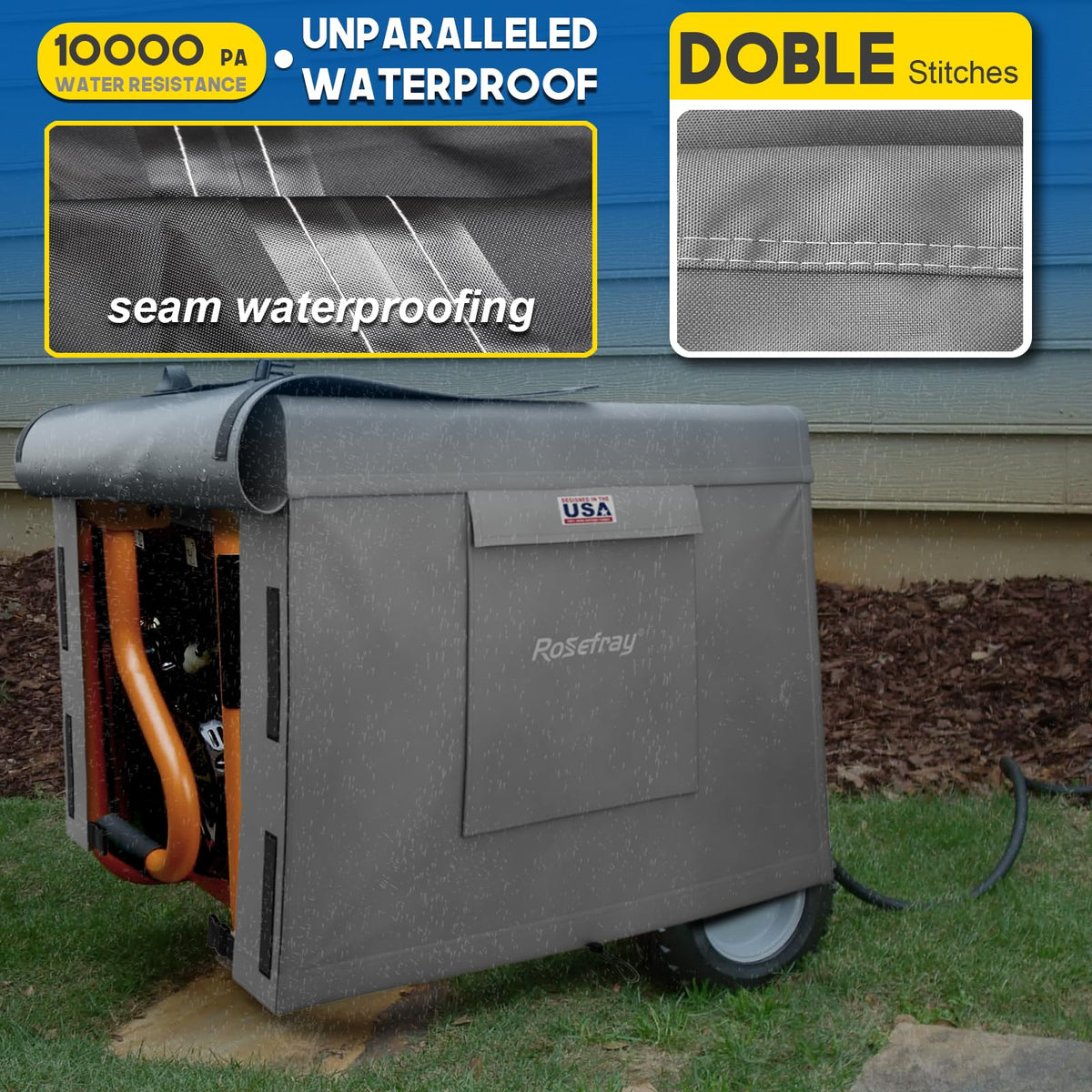 Rosefray cover shows air vents reducing interior condensation