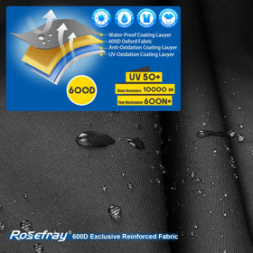 Rosefray cover with UV shield coating to prevent sun fading