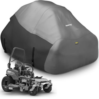 Rosefray Zero Turn Mower Cover waterproof 420D fabric protects from rain and UV.