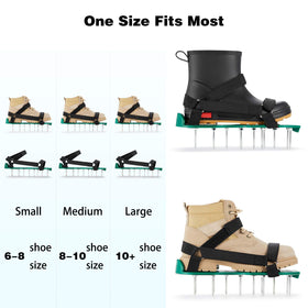 Rosgel aerator shoes with adjustable straps for a secure fit
