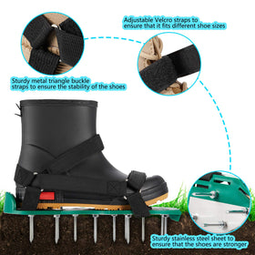 Rosgel aerator shoes with heavy-duty spikes for efficient soil penetration