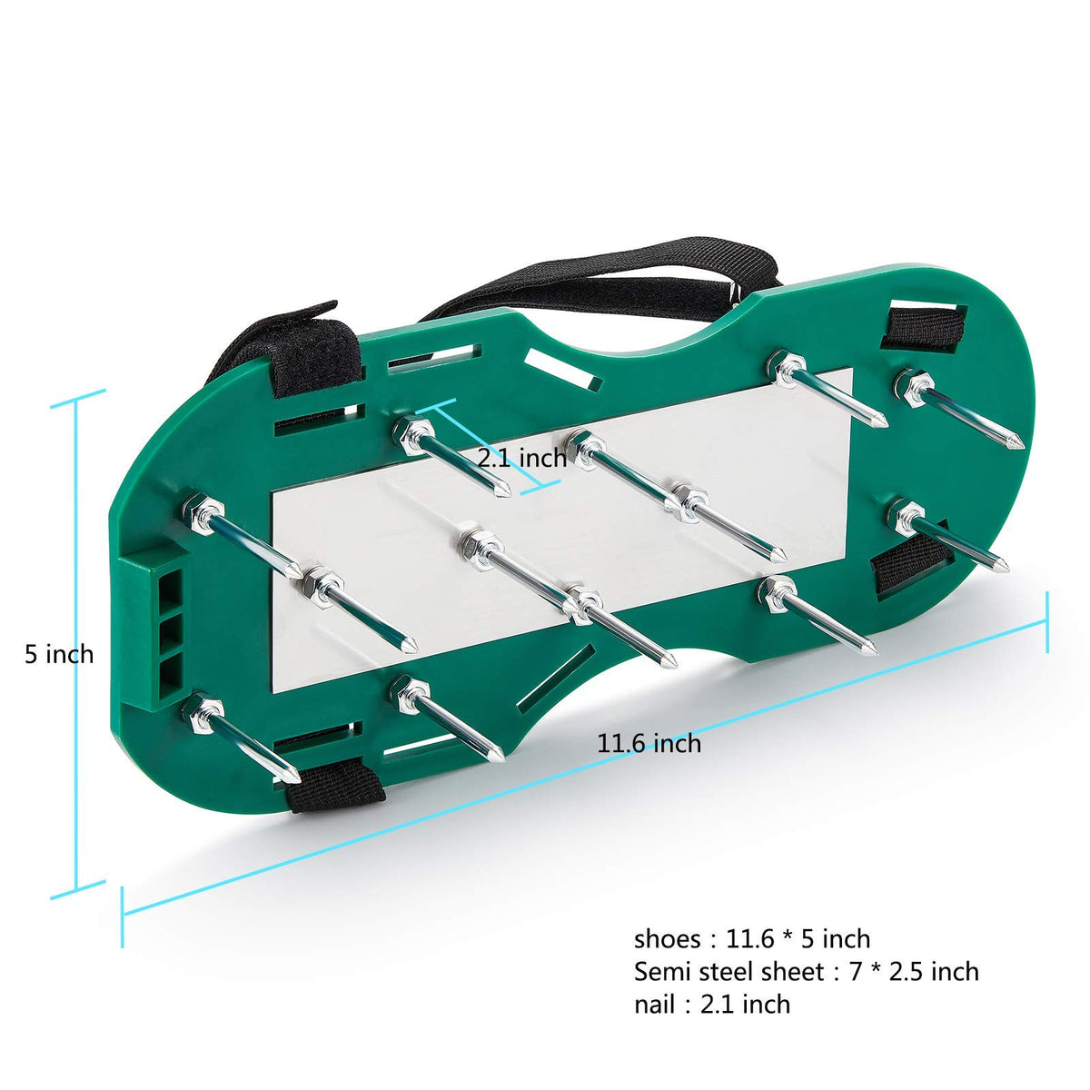 Rosgel lawn aerator shoes fit most feet with adjustable straps