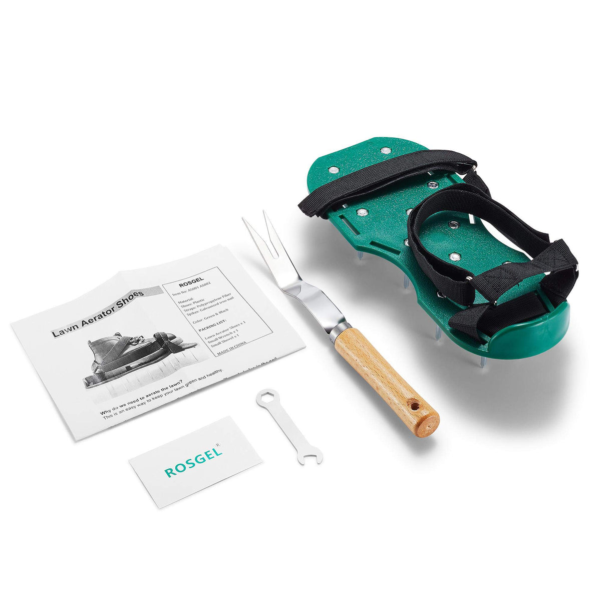 Rosgel lawn aerator shoes ideal for DIY yard maintenance while walking