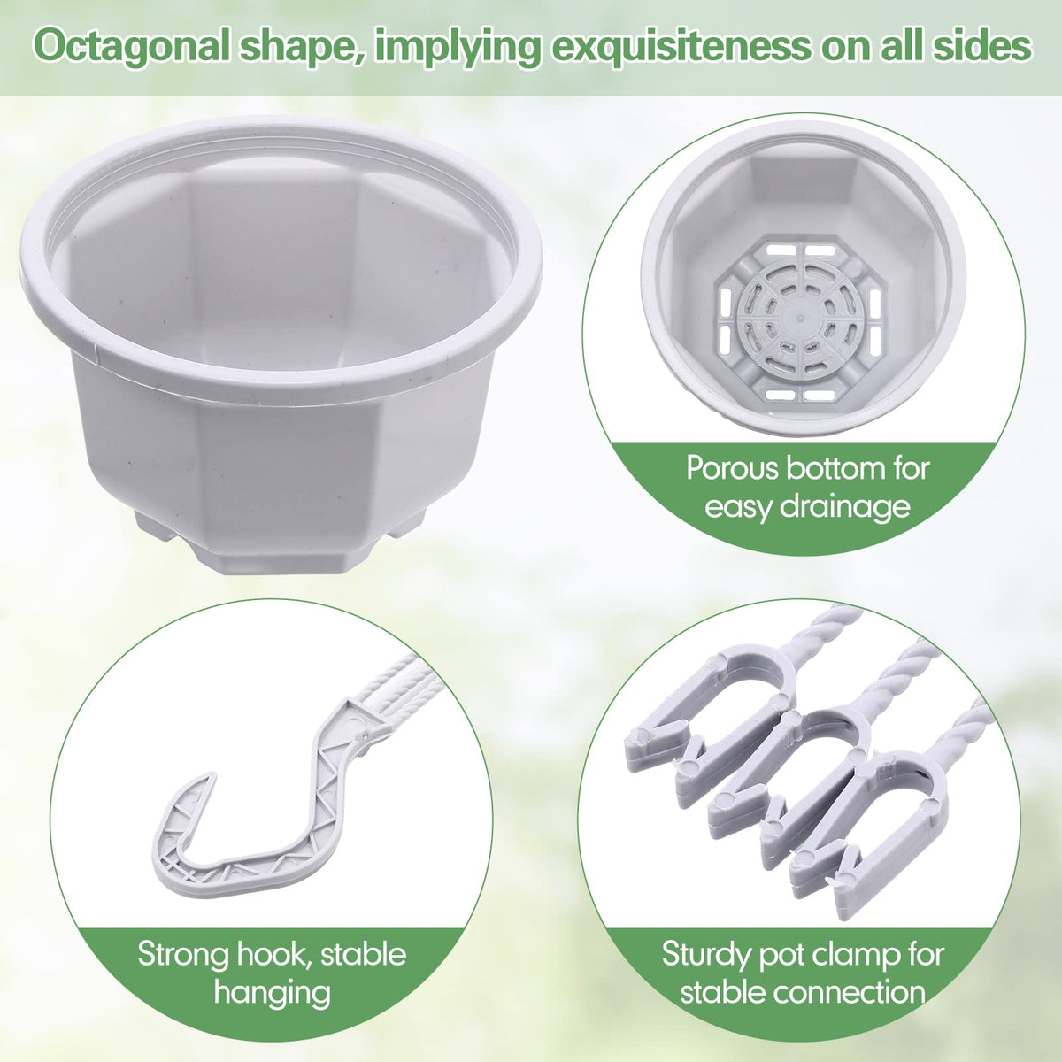Roshtia 6.7 inch planter size ideal for small to medium plants