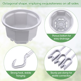 Roshtia 6.7 inch planter size ideal for small to medium plants
