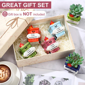 Roshtia dumpster fire planter set for home office decor