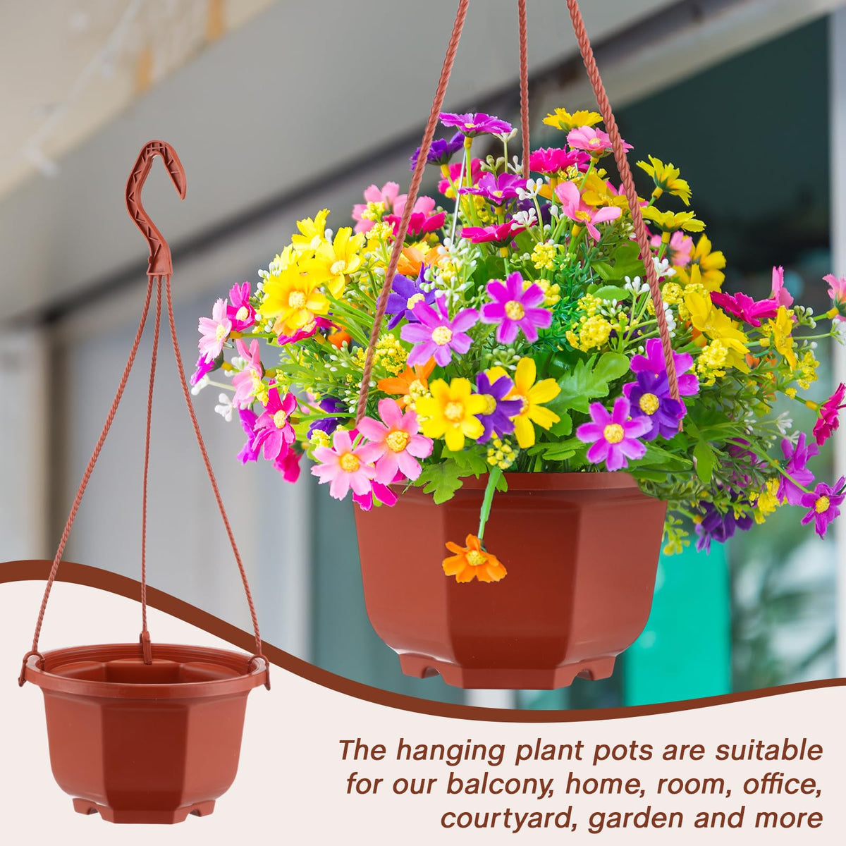 Roshtia 3.94 inch bottom diameter suits compact pots like cacti and herbs.