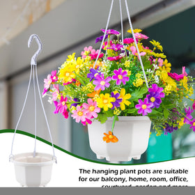 Roshtia planter with three hooks for stable, balanced hanging