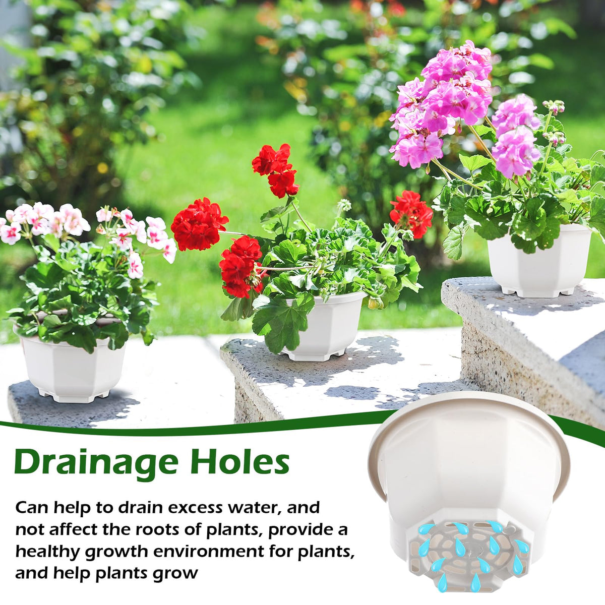 Roshtia indoor/outdoor planter collection ready for balcony, garden, or office