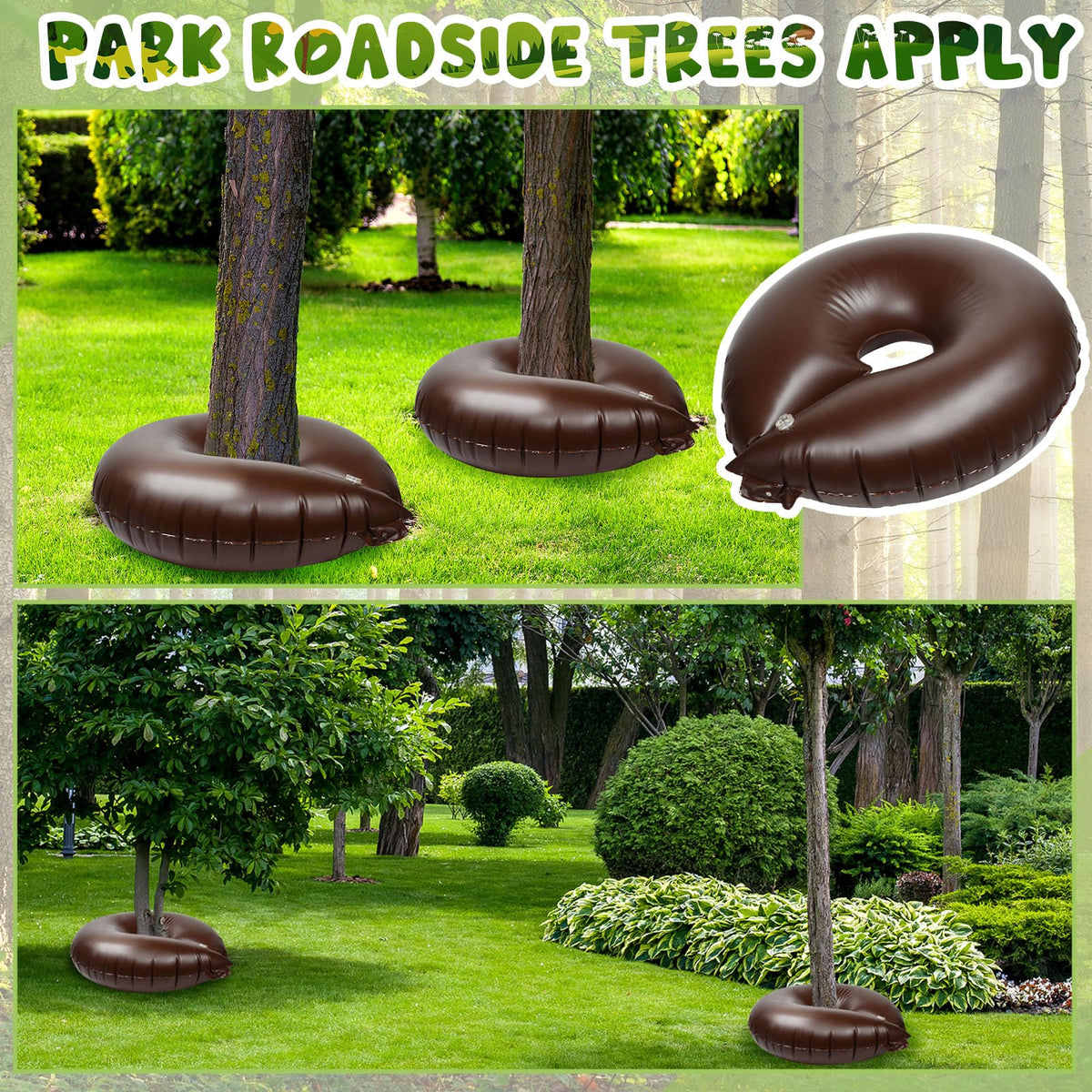Roshtia rings feature durable PVC material and UV resistance for outdoor use.