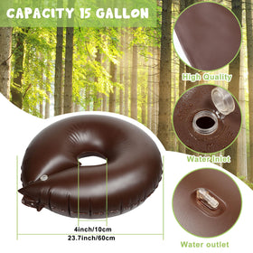 Roshtia 12-pack demonstrates easy setup around the tree trunk.