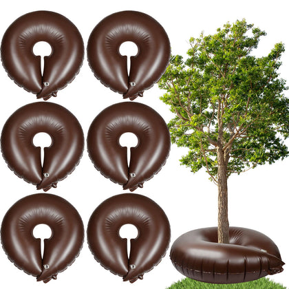 Roshtia tree watering ring bag 6-pack around trunk delivers regulated irrigation