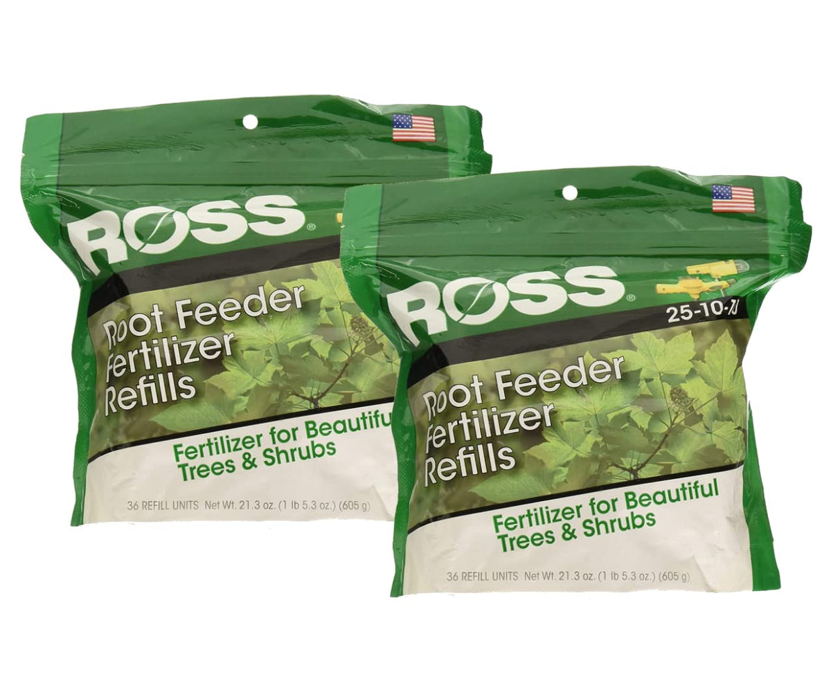 Ross 14666 root feeder refills in two-pack box for easy root feeding