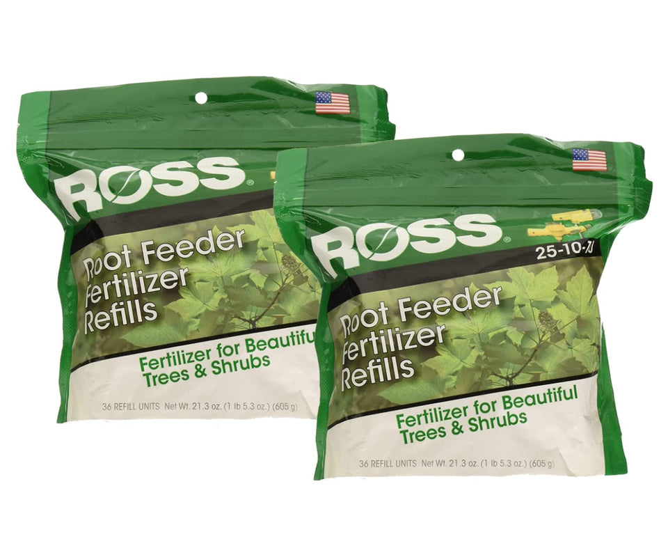 Ross 14666 root feeder refills in two-pack box for easy root feeding