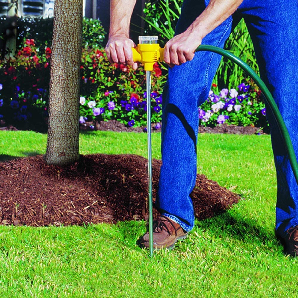 Mess-free, premeasured refills for convenient garden fertilizing