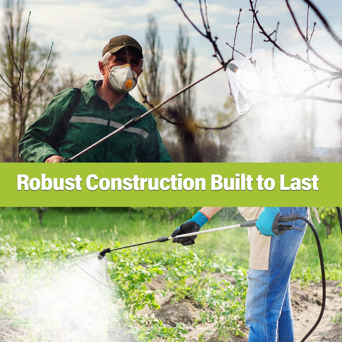 Rossesay compact dimensions help fit most backpack sprayers