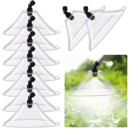 Rossesay drift guard with flat nozzle reduces drift for precise outdoor spraying